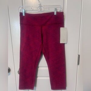 lululemon Wunder Under Crop II NEW WITH TAGS! Size 8